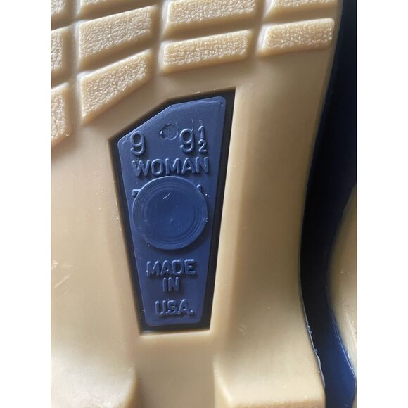 Sloggers Navy Blue Rubber Garden Clogs Women’s Size 9 Made in USA - Picture 6 of 8